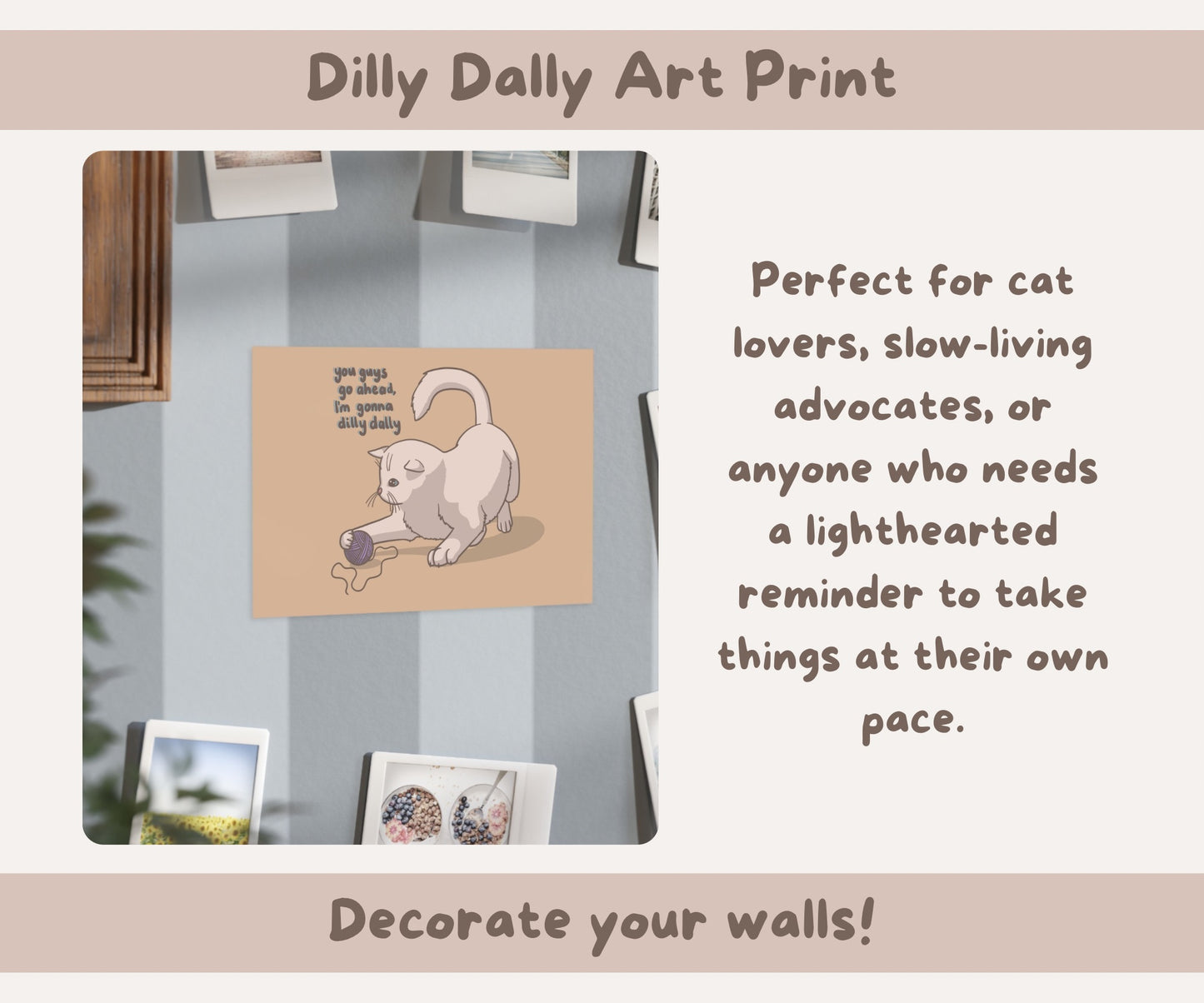 Dilly Dally Art Print | 6x4 or 12x8 Landscape