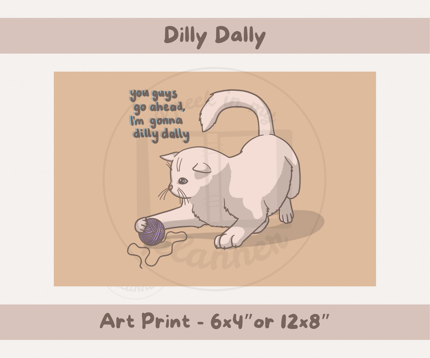 Dilly Dally Art Print | 6x4 or 12x8 Landscape