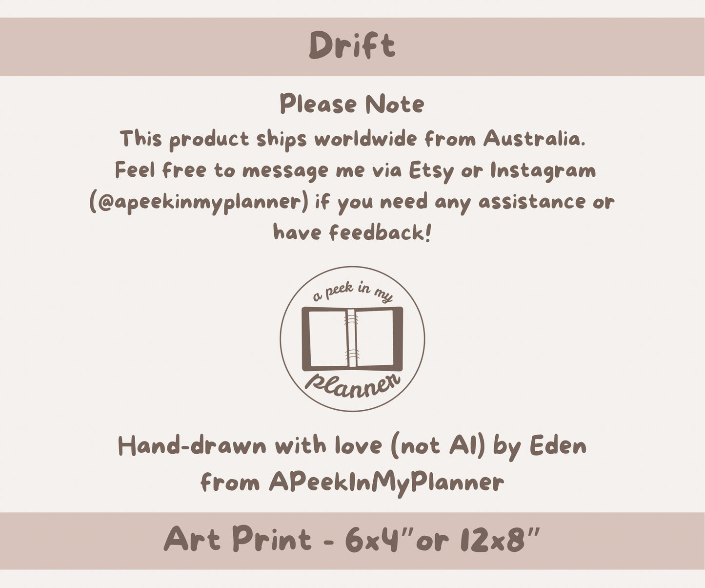 Drift Art Print | 6x4 or 12x8 Landscape