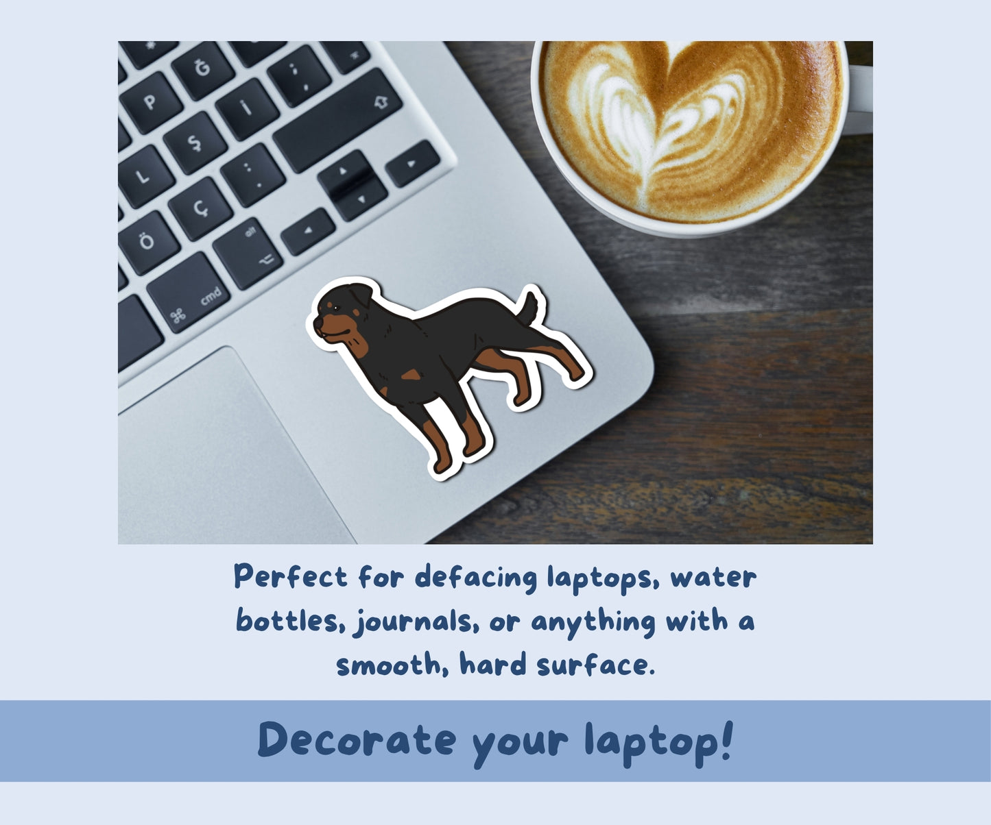 Rottweiler Sticker Sheet | Rottweiler Dog Kiss-Cut Stickers