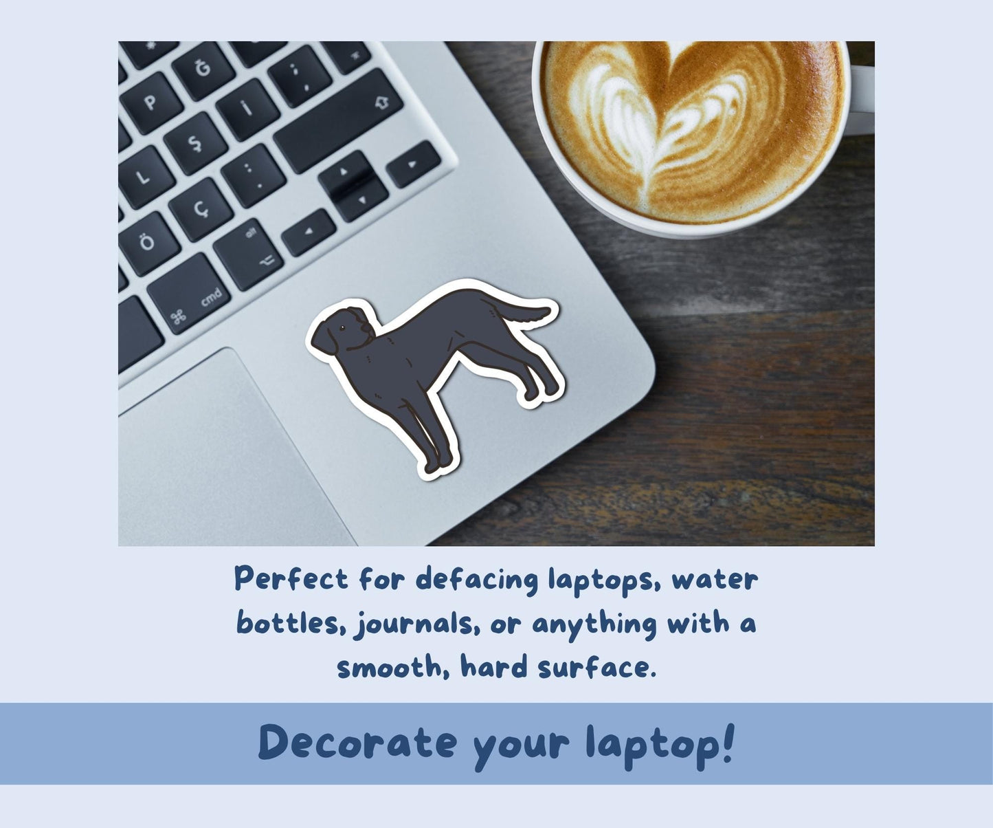 Black Lab Sticker Sheet | Black Labrador Dog Kiss-Cut Stickers