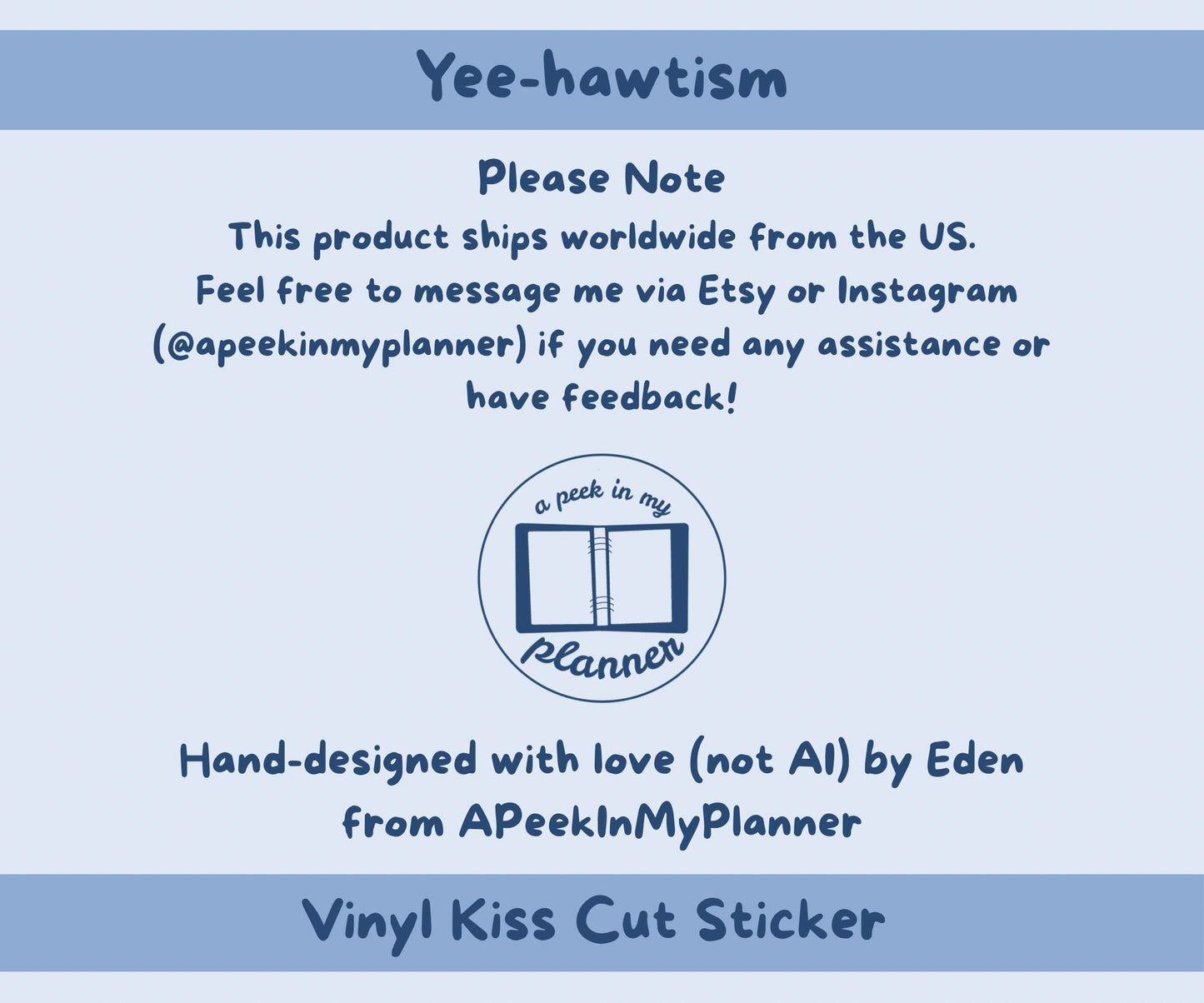 Yee-Hawtism Sticker