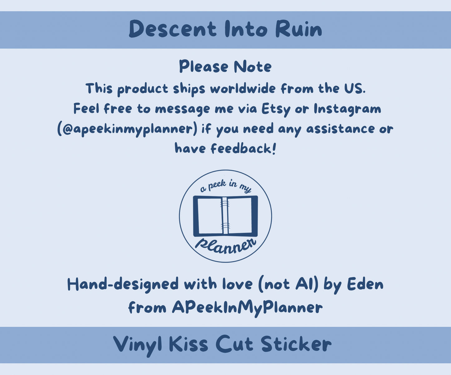 Descent Into Ruin Sticker