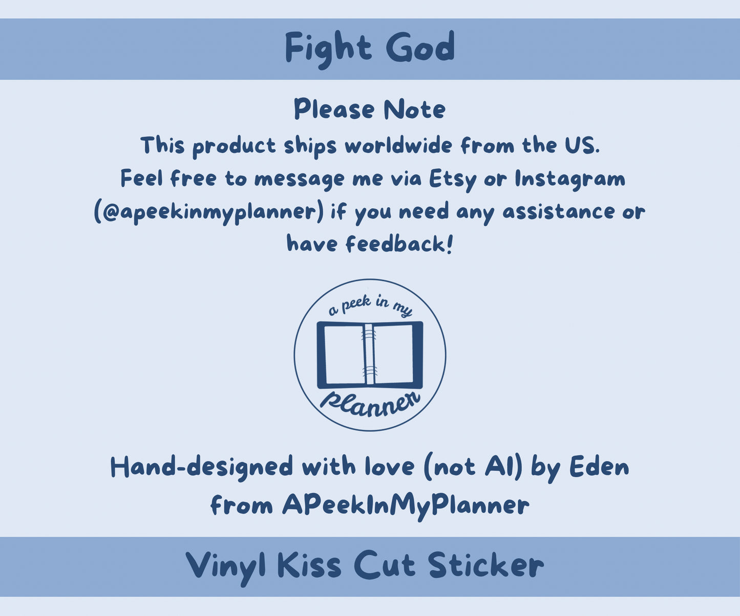 I Have Decided Iām Gonna Fight God Sticker