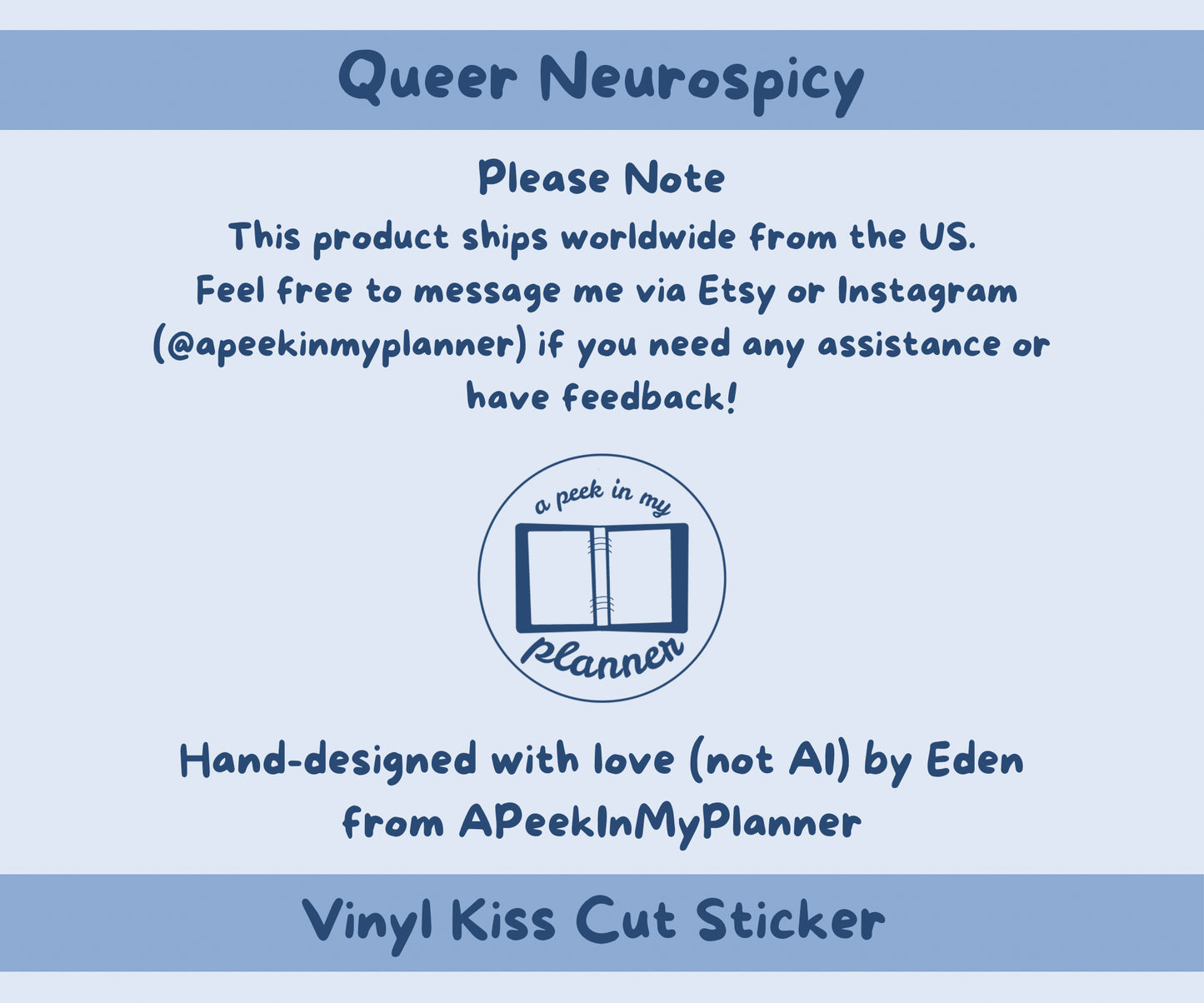 Neurospicy Queer Venn Diagram Sticker