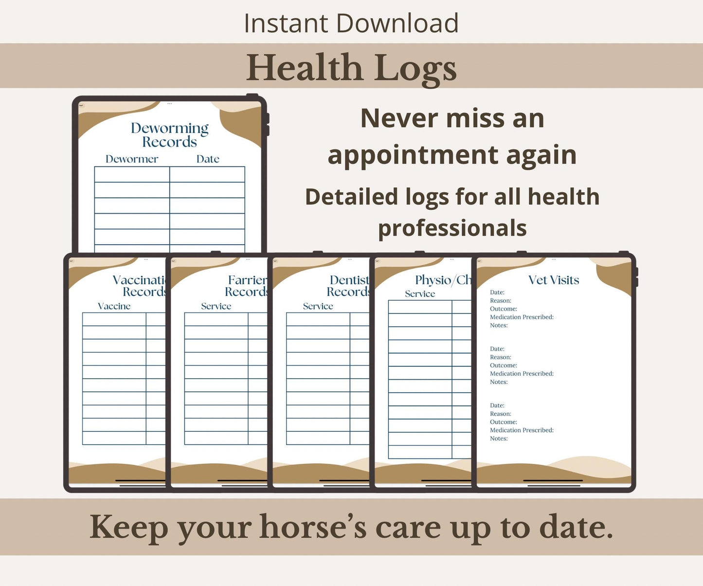 Complete 2025 Equestrian Journal | Digital & Printable | A4 or A5