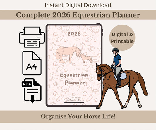 The 2026 Complete Equestrian Planner | Plan, Track & Reflect