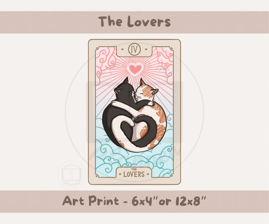 The Lovers Art Print | 6x4 or 12x8 Portrait