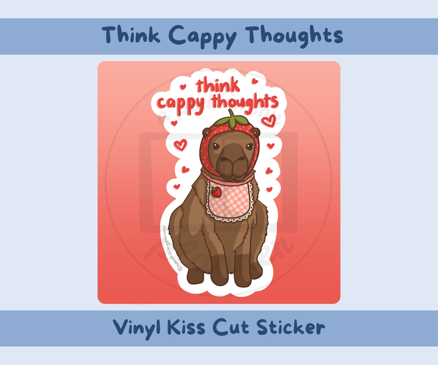 Think Cappy Thoughts Vinyl Kiss-Cut Stickers