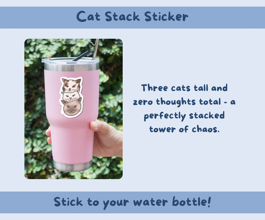 Kawaii Cat Tower Sticker