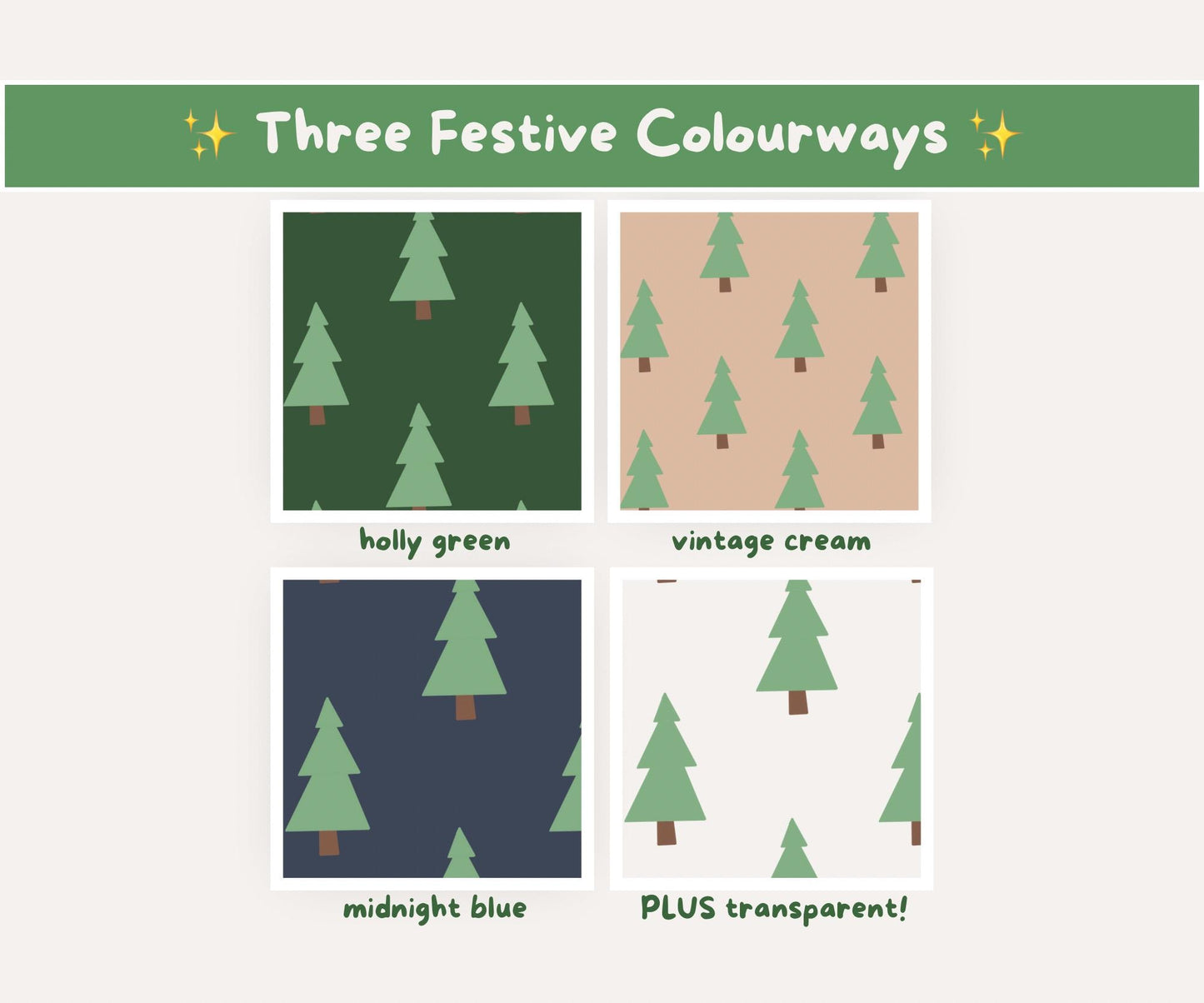 O Christmas Tree Seamless Pattern | Festive Evergreen Trees