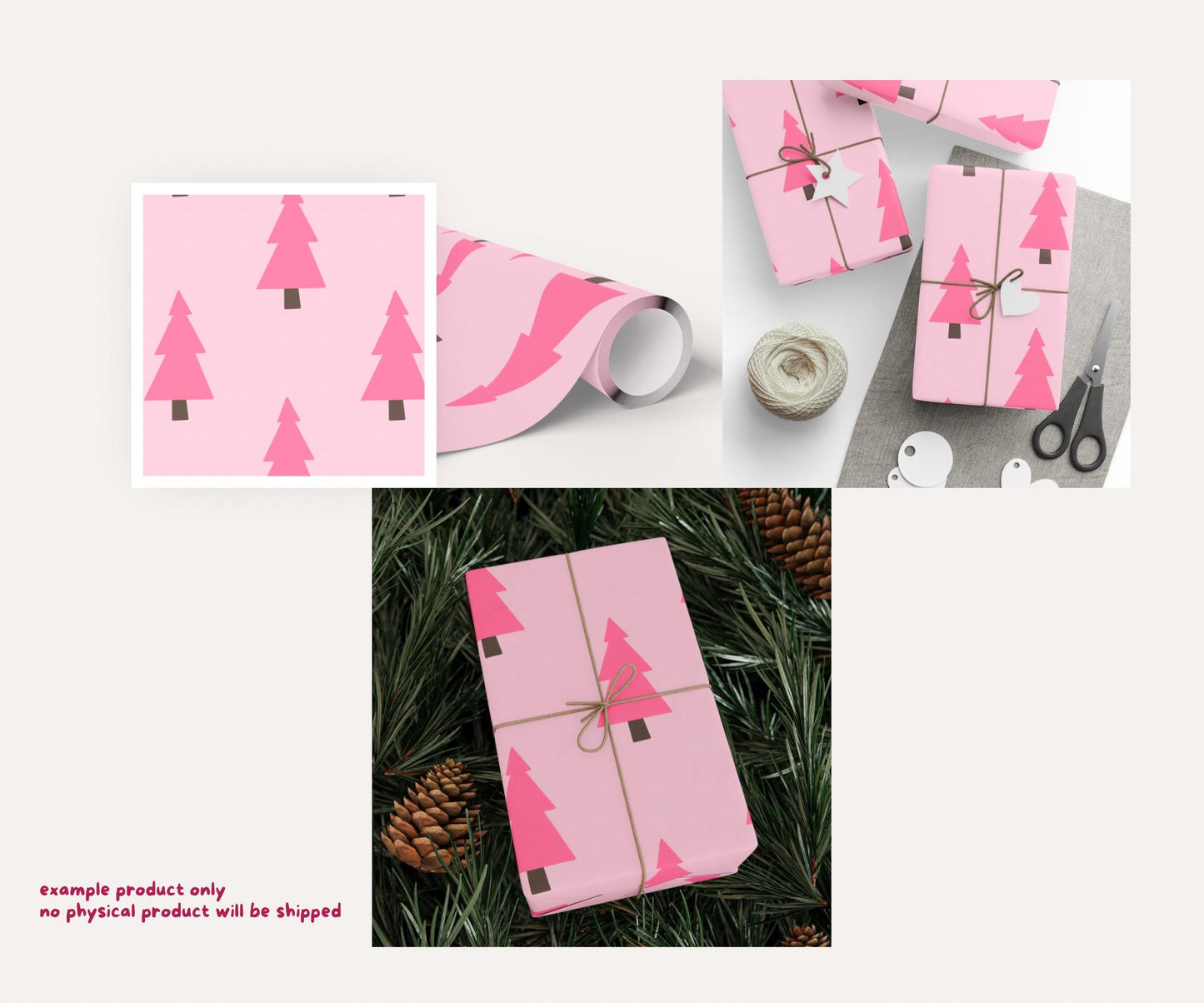Pink Christmas Seamless Pattern Mega Bundle | 30 Designs, Over 200 Files