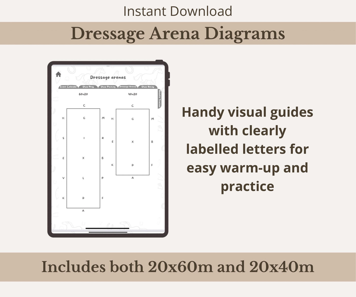 Horse Events & Shows Planner Bundle