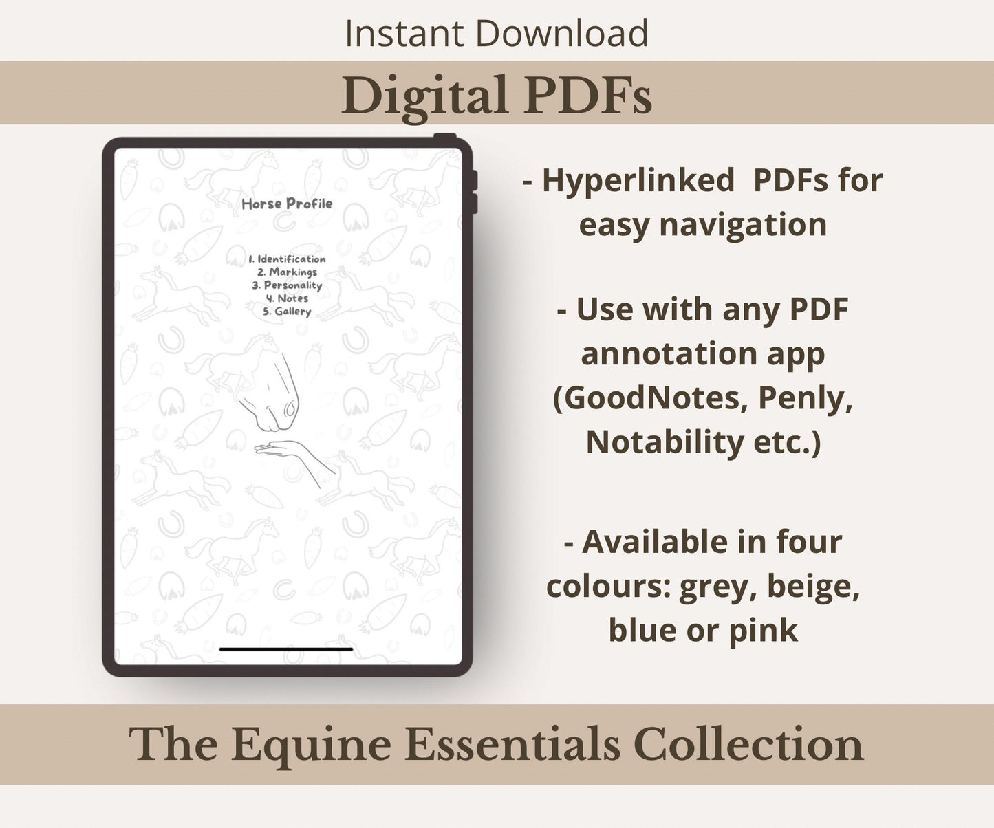 Comprehensive Horse Profile Bundle | Printable Equine Record Keeper