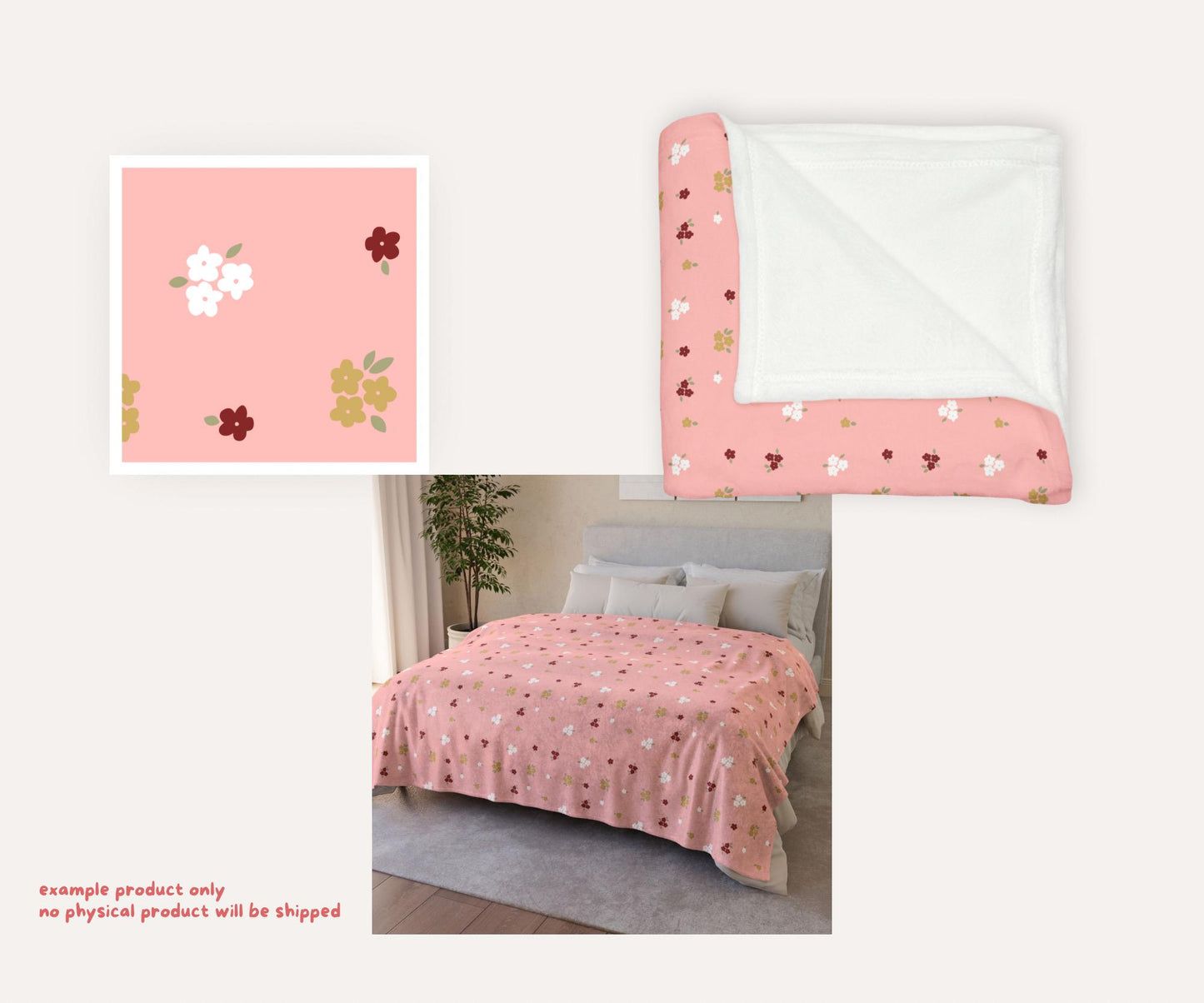 Pastel Christmas Florals Seamless Pattern Bundle | 19 Festive Digital Papers