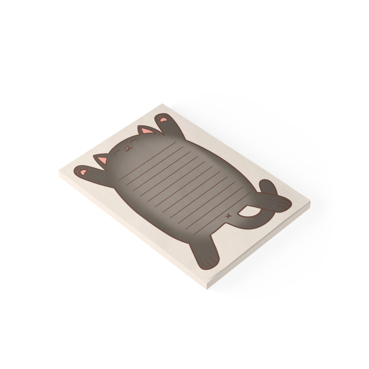 Russian Blue Cat Belly Large Post-it® Notepad