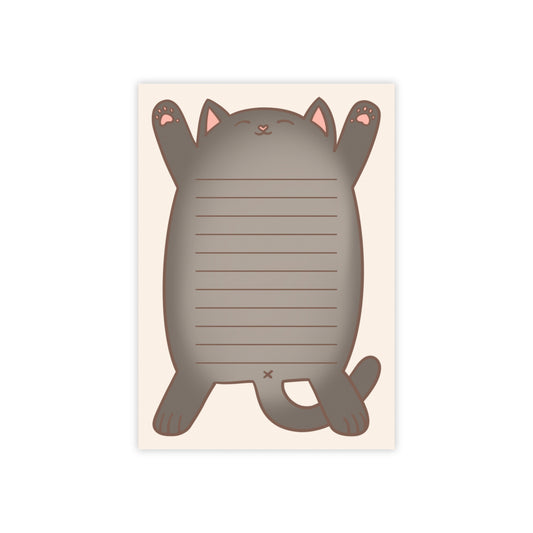 Russian Blue Cat Belly Large Post-it® Notepad