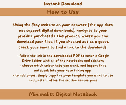 Red Panda Digital Notebook | PDF, 12 Sections, 28 Templates, 45 Free Stickers