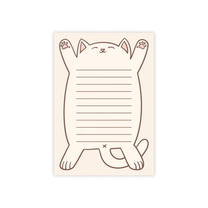 White Cat Belly Large Post-it® Notepad