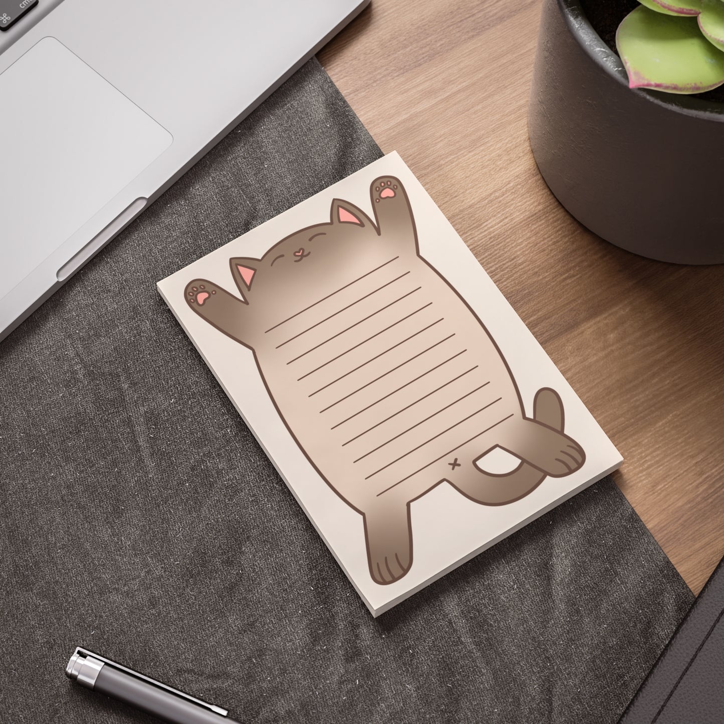 Siamese Cat Belly Large Post-it® Notepad