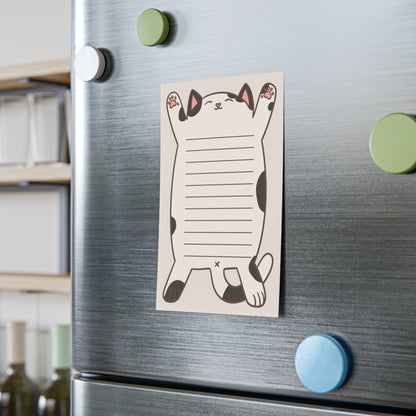 Black & White Cat Belly Large Post-it® Notepad