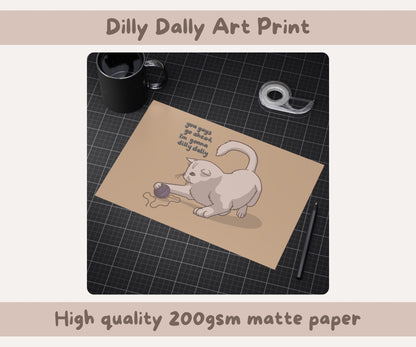 Dilly Dally Art Print | 6x4 or 12x8 Landscape
