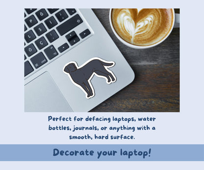 Black Lab Sticker Sheet | Black Labrador Dog Kiss-Cut Stickers