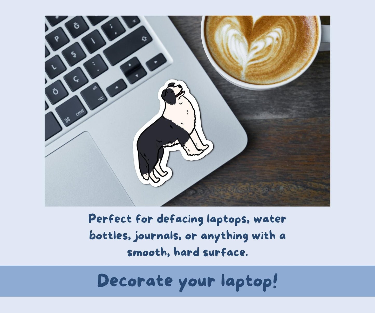 Border Collie Sticker Sheet | Mixed Border Collie Kiss-Cut Stickers