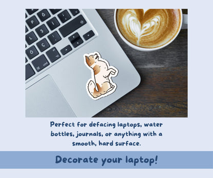 Fawn Chihuahua Sticker Sheet | Sable Chihuahua Dog Kiss-Cut Stickers