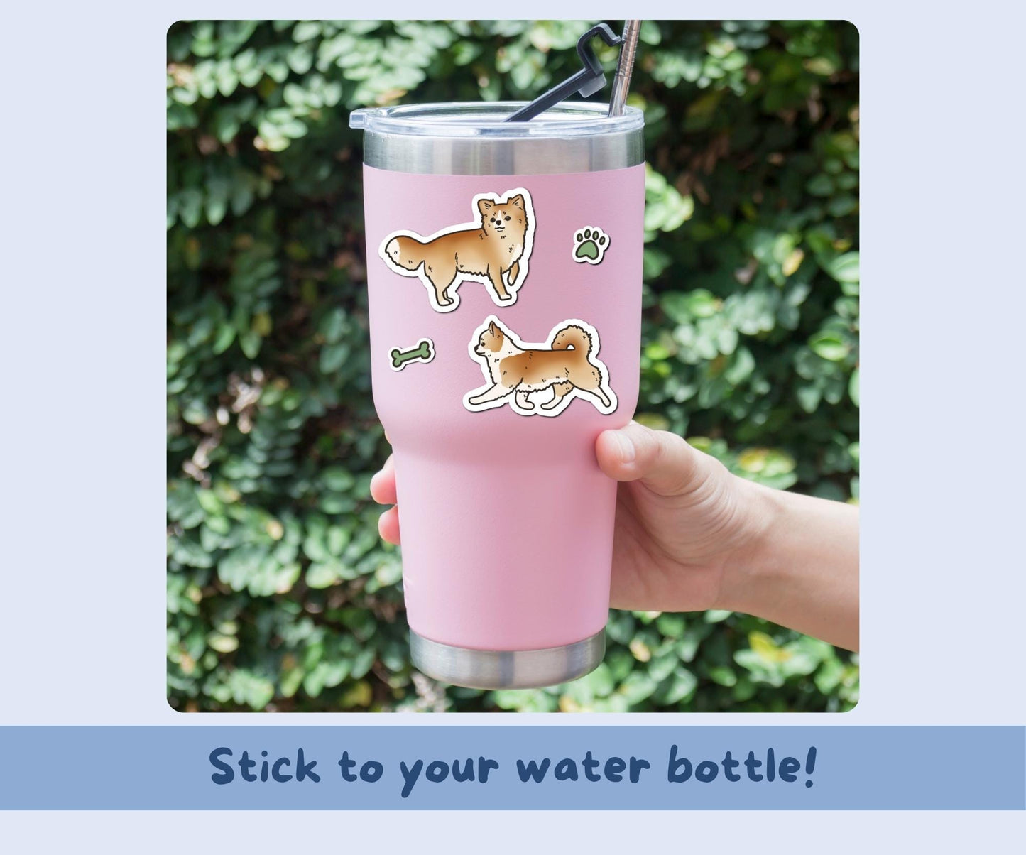 Fawn Chihuahua Sticker Sheet | Sable Chihuahua Dog Kiss-Cut Stickers