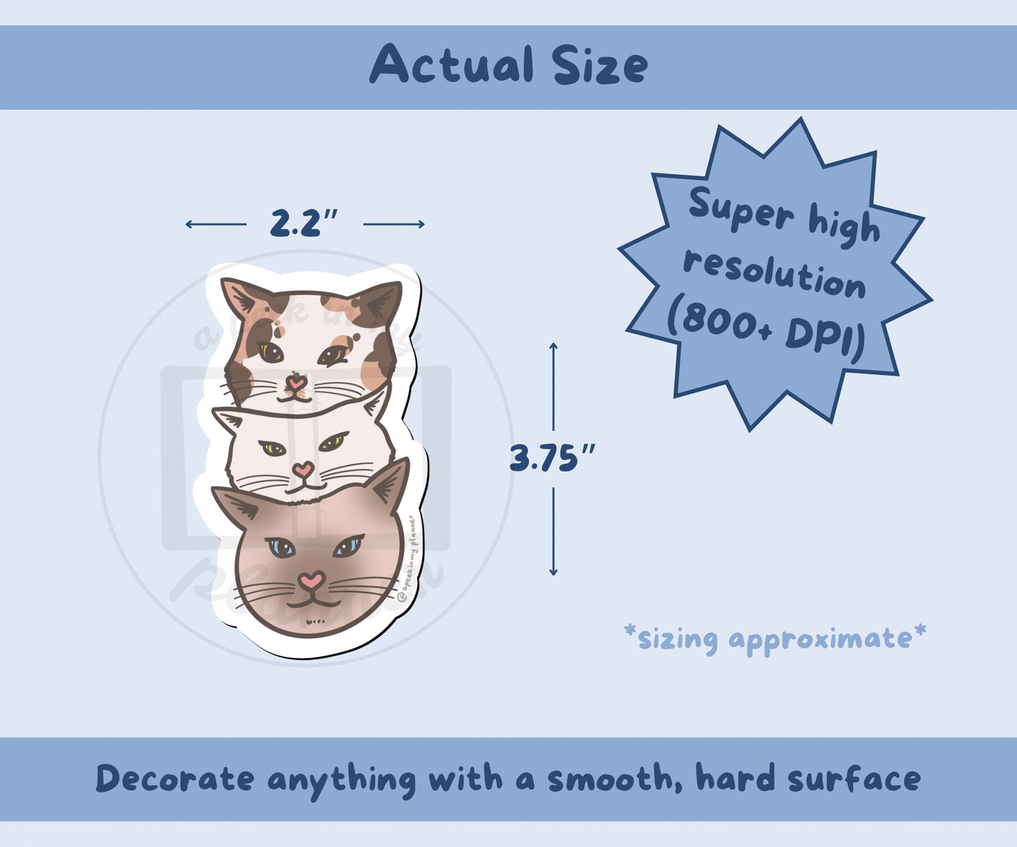 Kawaii Cat Tower Sticker