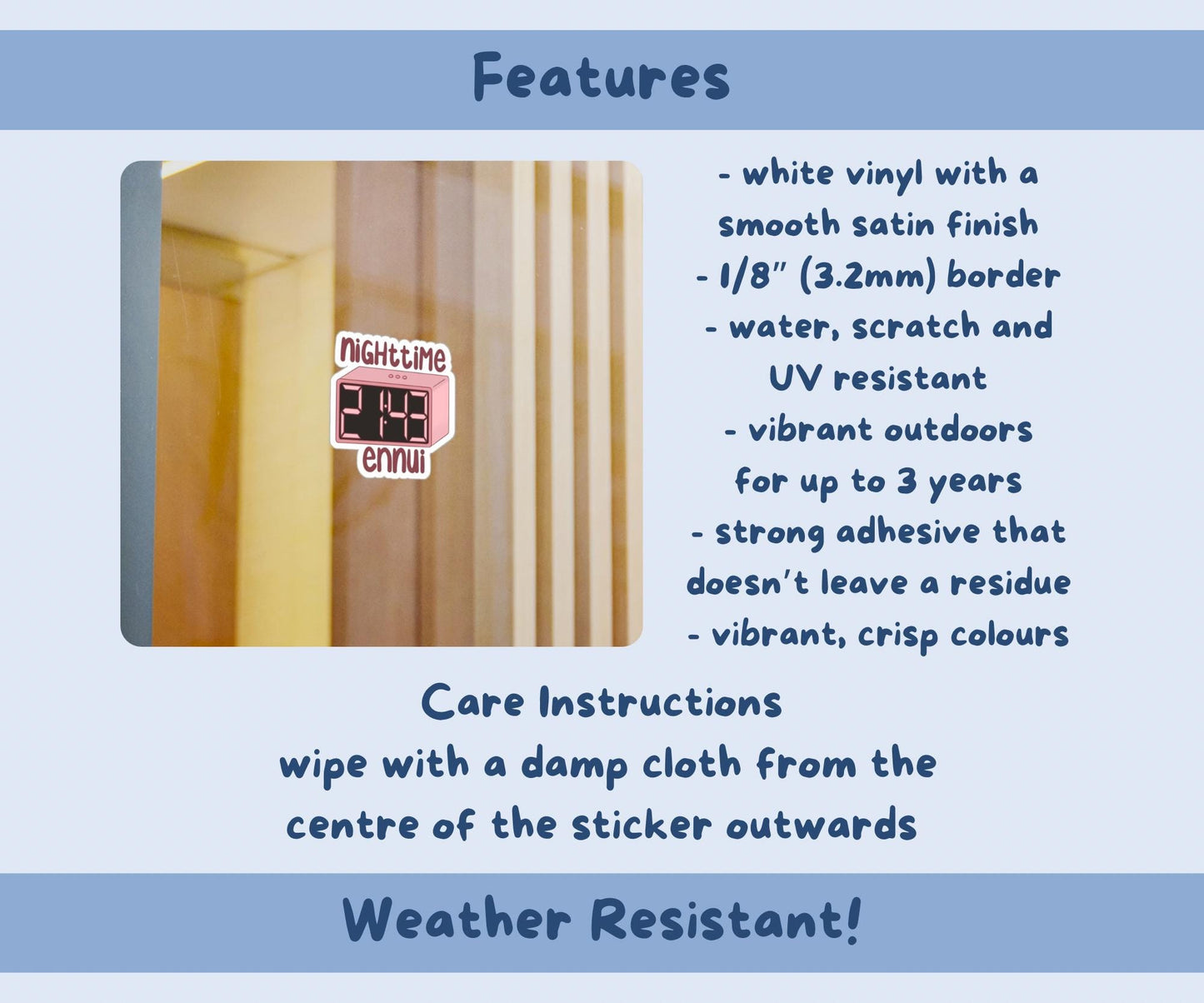 Nighttime Ennui Sticker