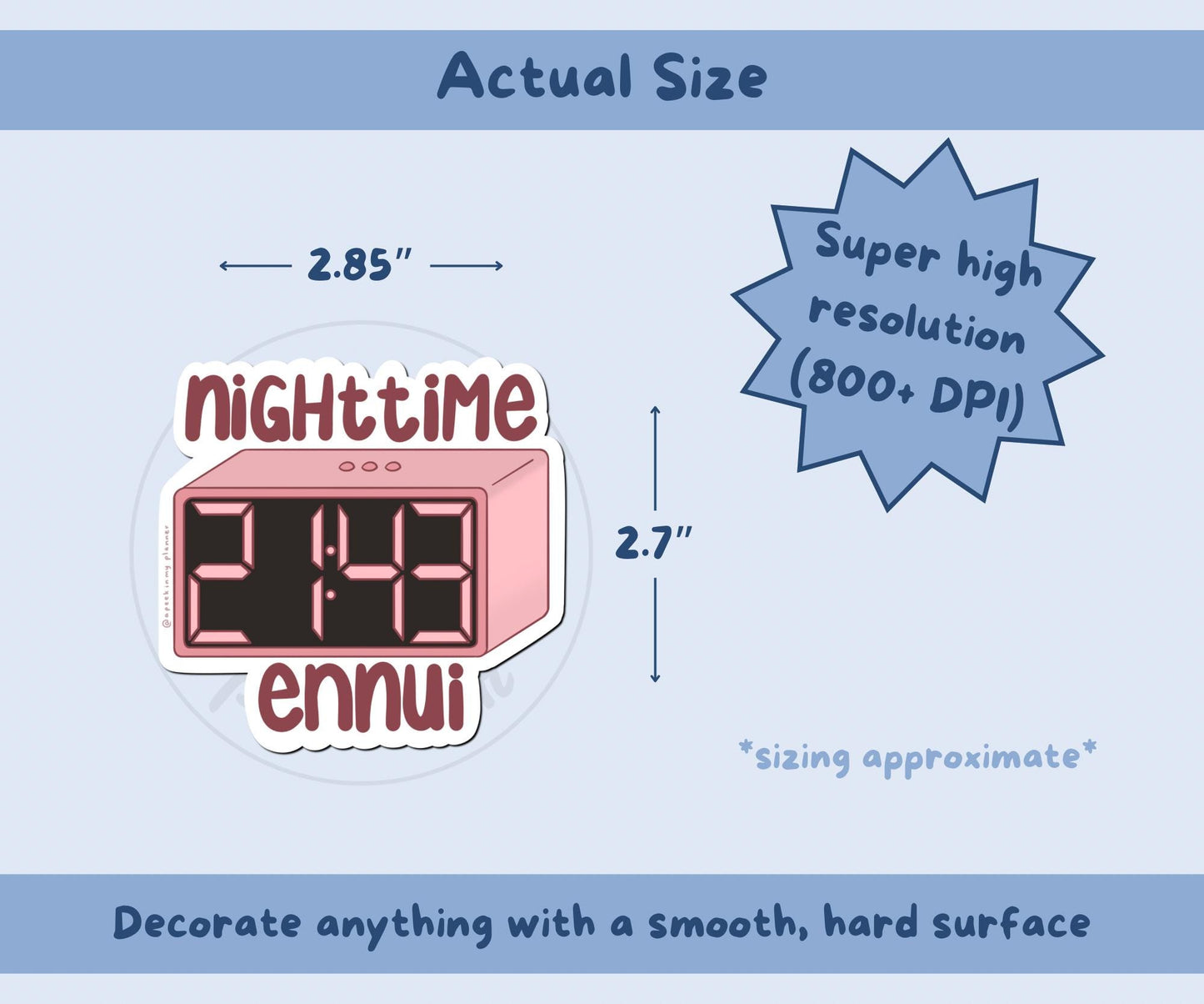 Nighttime Ennui Sticker