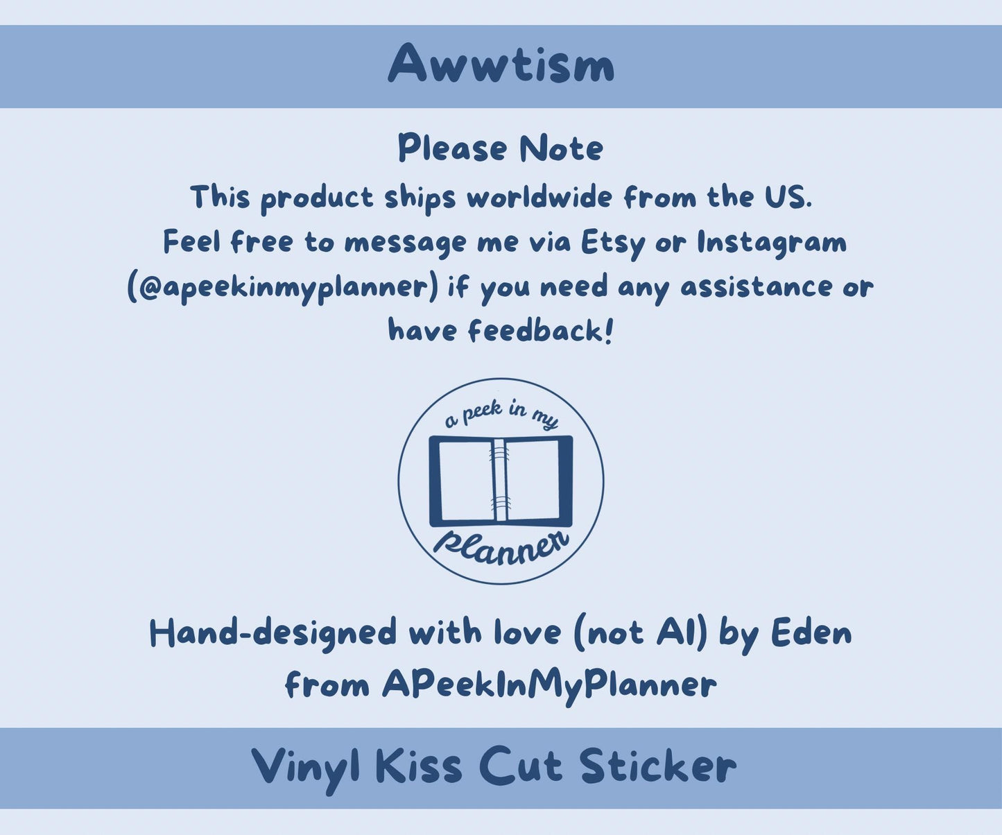 Awwtism Sticker