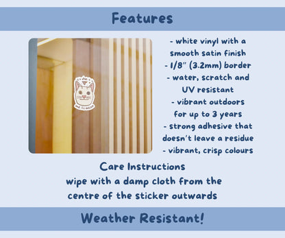 It Is What It Is, And Its Autism Cat Sticker