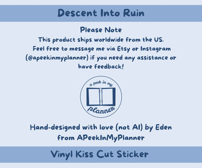 Descent Into Ruin Sticker