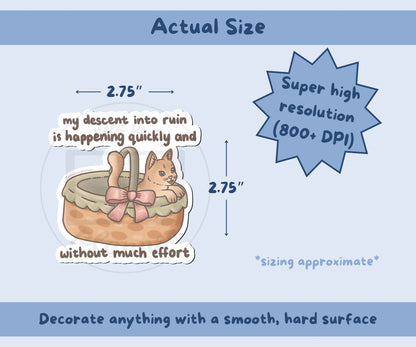 Descent Into Ruin Sticker