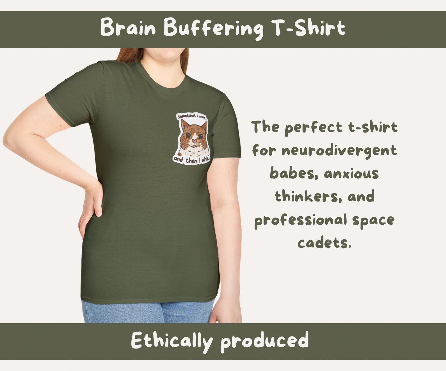 Brain Buffering Unisex T-Shirt | Sometimes I Umm, And Then I Uhh