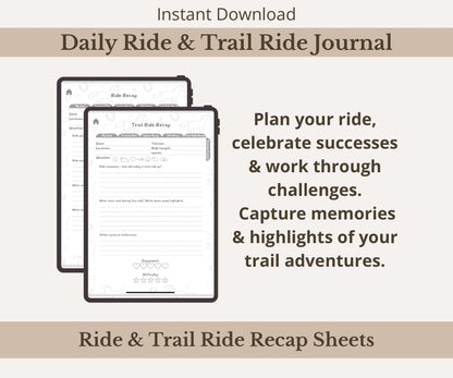 Horse Training Planner Bundle | Goal Setting & Ride Trackers