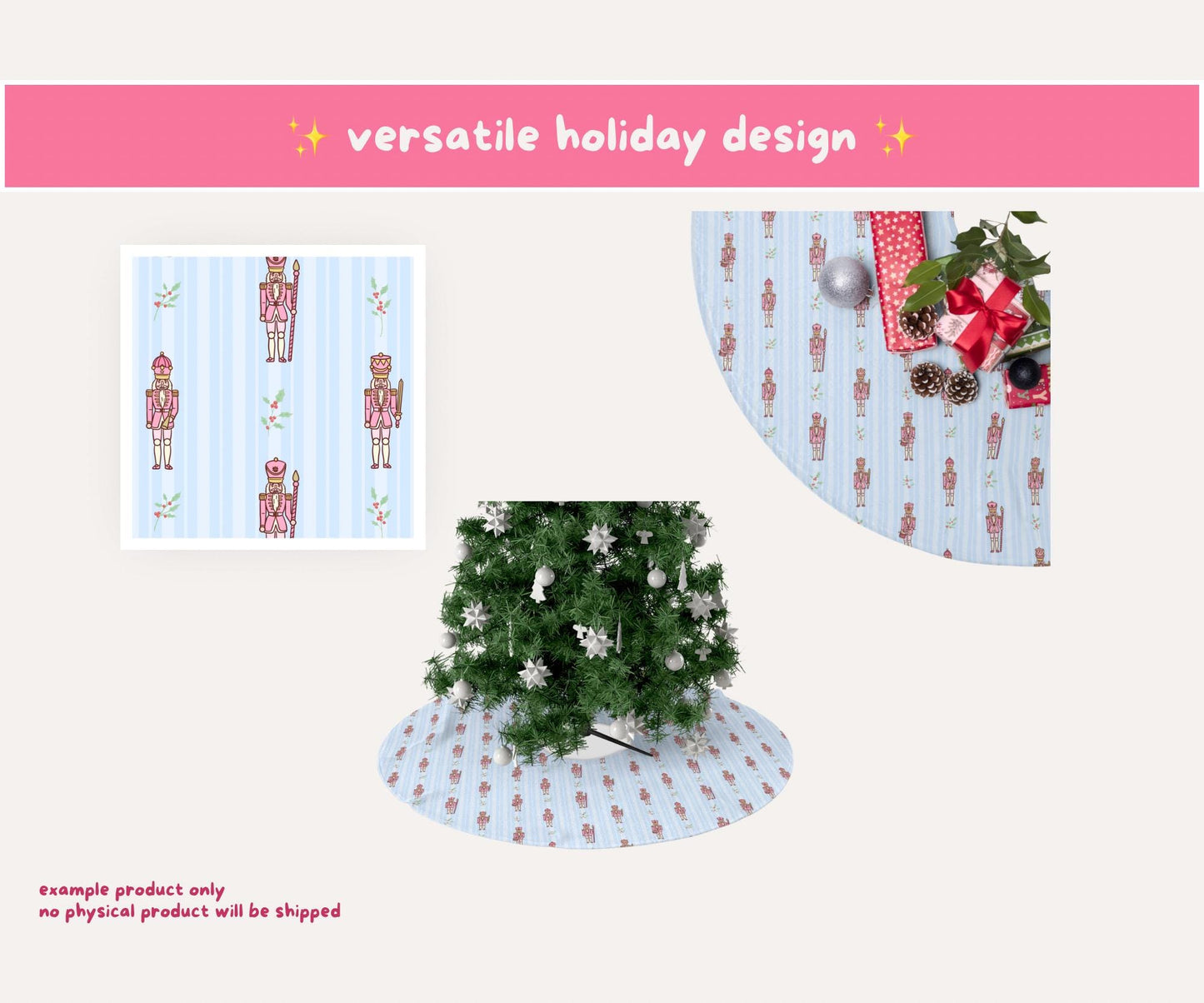 Pink Nutcracker Seamless Pattern | Nutcracker Dreams Christmas Ballet Design