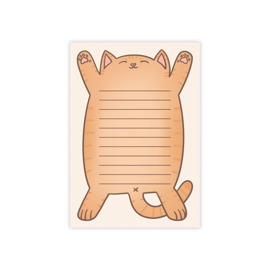 Orange Tabby Cat Belly Large Post-it® Notepad
