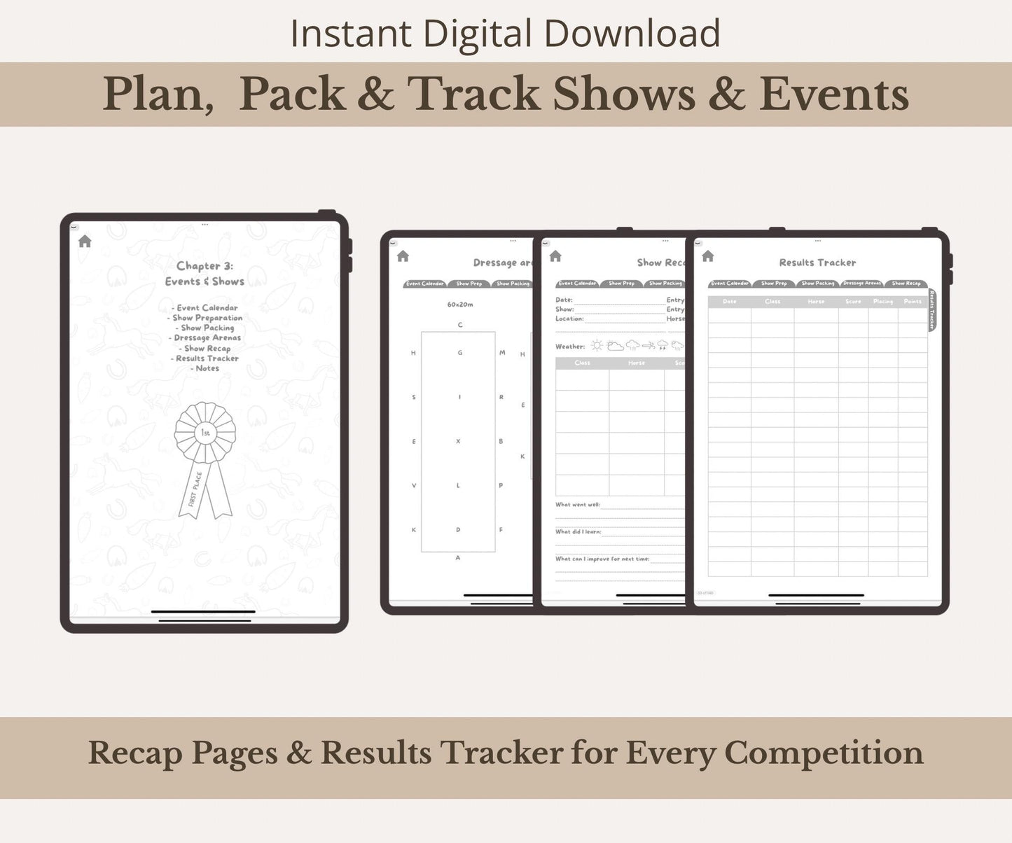 The 2026 Complete Equestrian Planner | Plan, Track & Reflect