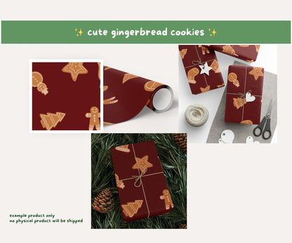 Sweet Gingerbread Seamless Pattern | Cute Gingerbread Cookies