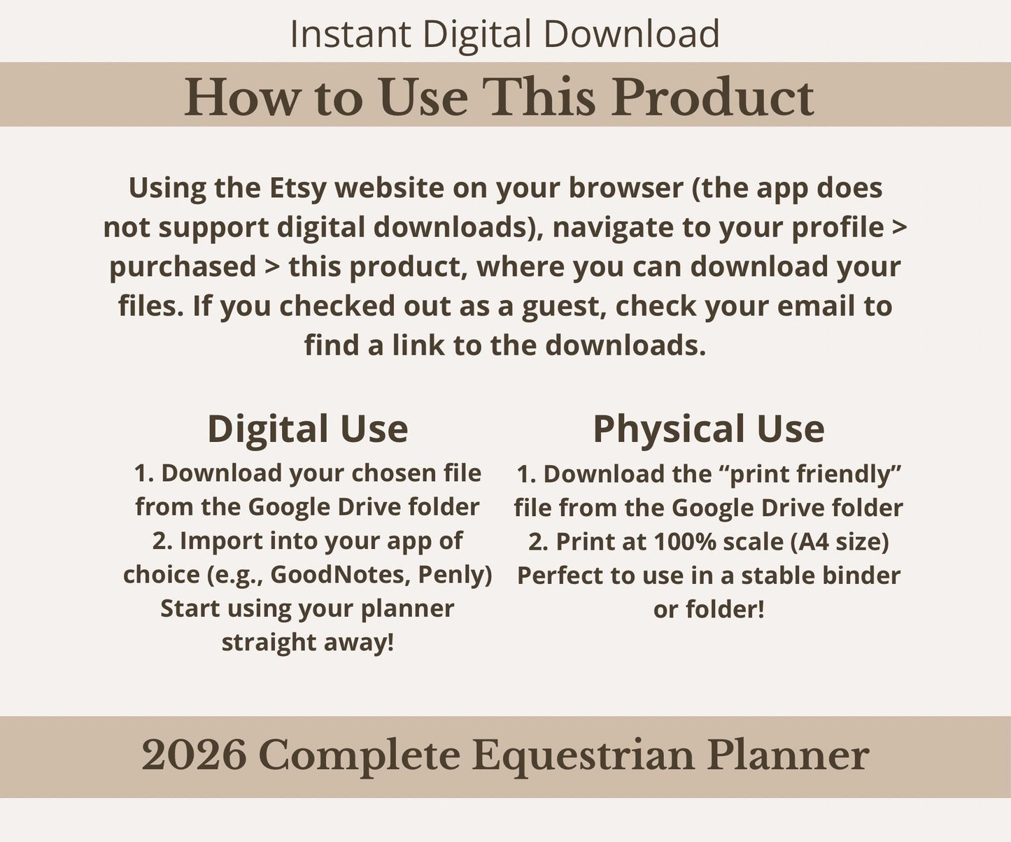 The 2026 Complete Equestrian Planner | Plan, Track & Reflect