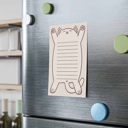 White Cat Belly Large Post-it® Notepad