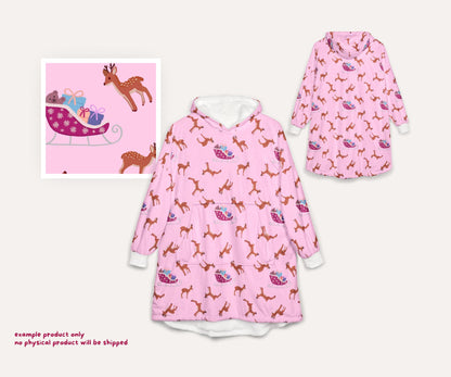 Pink Traditional Christmas Seamless Pattern Bundle | 10 Cosy Pink Classic Holiday Icons