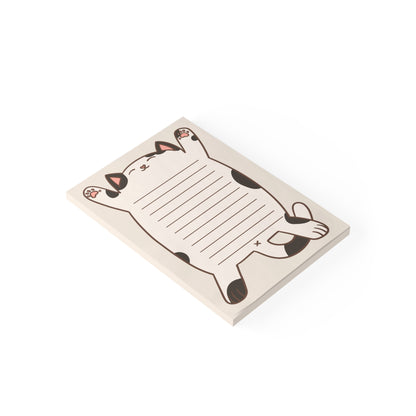 Black & White Cat Belly Large Post-it® Notepad