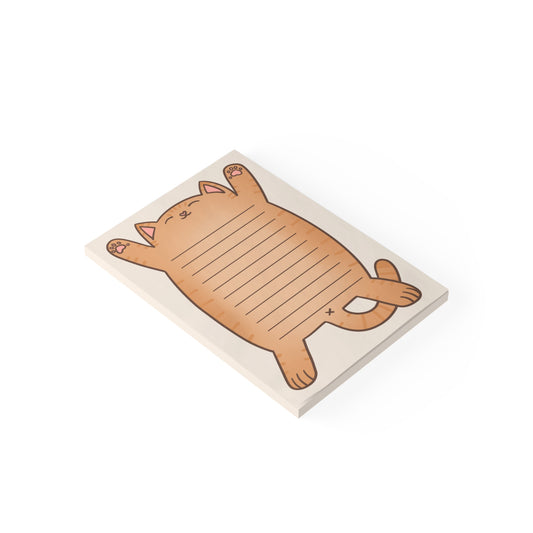 Orange Tabby Cat Belly Large Post-it® Notepad