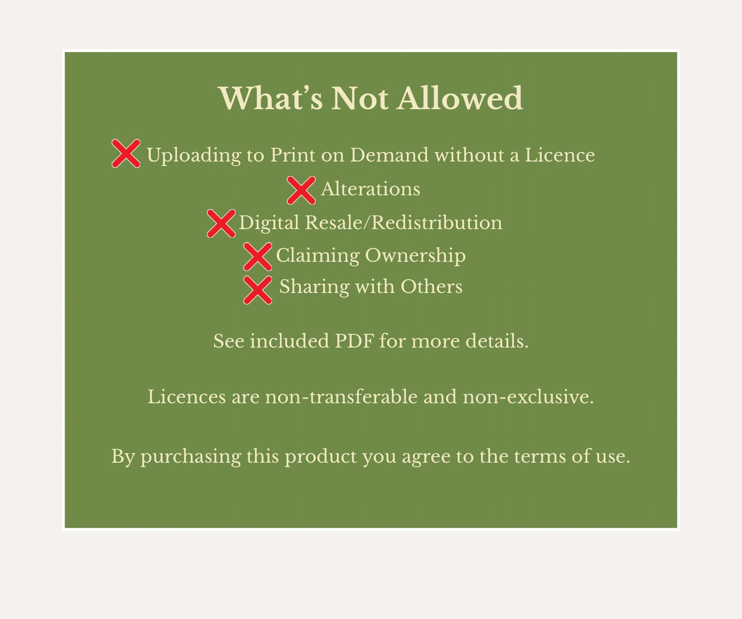 Commercial Licence | Upgrade Your Licence for Commercial & Print on Demand Use