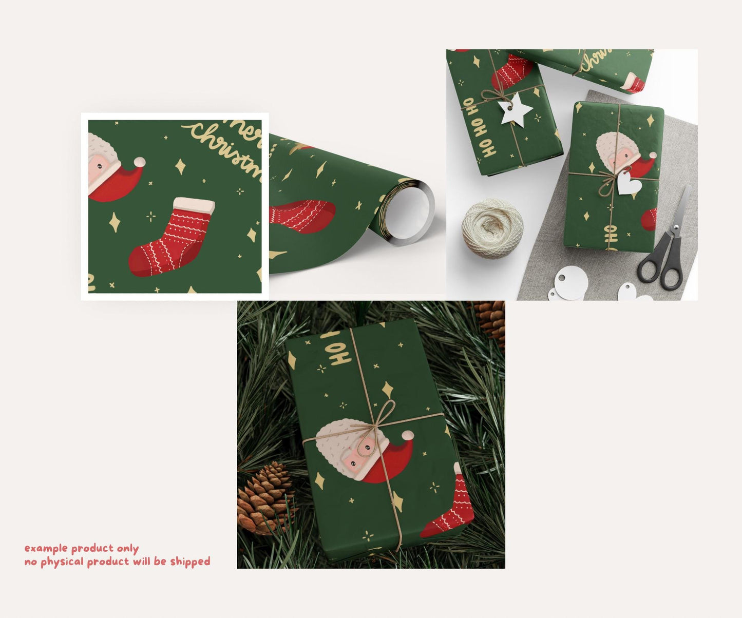 Traditional Christmas Seamless Pattern Bundle | 10 Festive Digital Papers